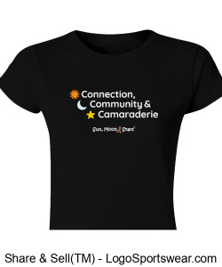 Connection, Community & Camaraderie - Ladies T-Shirt Design Zoom