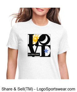 Summer of Love Softstyle T-shirt - Ladies Design Zoom