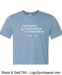 Connection, Community & Camaraderie Adult T-shirt Design Zoom