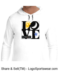 Summer of Love Hooded T-Shirt - Adult Design Zoom