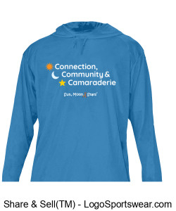 Connection, Community & Camaraderie Hooded T-Shirt Design Zoom